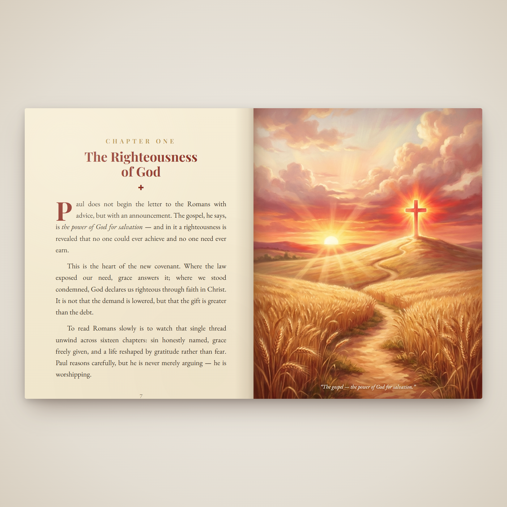romans sample chapter spread